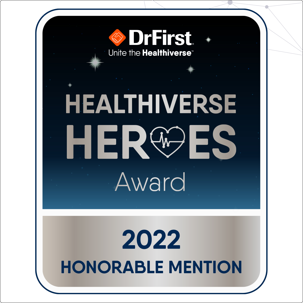 ou earned an Honorable Mention in the 2022 DrFirst Awards!